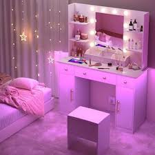 Huanlego Vanity Desk With Mirror And