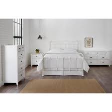 Maybe you would like to learn more about one of these? Stylewell Dorley Farmhouse White Metal King Bed 81 1 In W X 53 54 In H Bd8044w The Home Depot