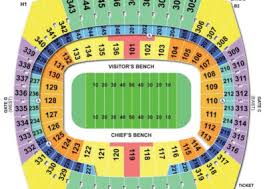 Arrowhead Seating Map Rams Seating Chart With Seat Numbers