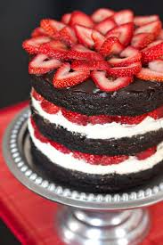 Erica S Sweet Tooth Strawberry Brownie Layer Cake Brownie Layer Cake Desserts Strawberry Cakes