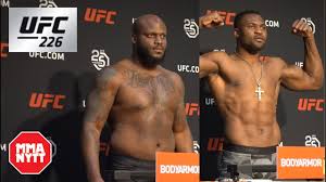 Click here to show the fight's result. Francis Ngannou And Derrick Lewis Weigh In For Ufc 226 Youtube