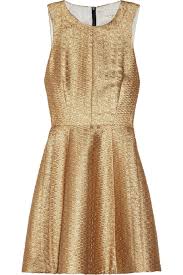 Gold Renard Brocade Dress Rag Bone Brocade Dresses Brown Cocktail Dresses Loose Fitting Dresses