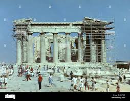 Athens, Greece - June 20, 1989: Parthenon, acropolis, Athens. Ancient  constructions of the departed civilizations Slides from the film Stock  Photo - Alamy