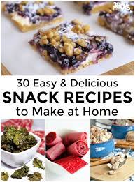 Easy Homemade Snack Recipes To Try Homemade Snacks Recipes Homemade Snacks Snacks