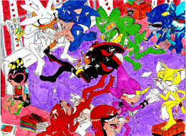 Rule34 - If it exists, there is porn of it  charmy bee, espio the  chameleon, jet the hawk, knuckles the echidna, mephiles the dark, metal  sonic, mighty the armadillo, shadow the