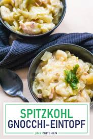 Spitzkohl Gnocchi Eintopf Rezept In 2020 Mit Bildern Spitzkohl Eintopf Lebensmittel Essen