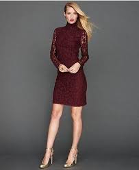We Love This Long Sleeve Lace Turtleneck Dress By Inc Turtle Neck Dress Lace Dress Lace Turtleneck