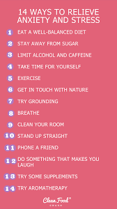 14 Ways To Relieve Anxiety And Stress | Clean Food Crush