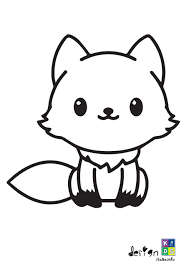Kawaii Fox Coloring Page Designkids In 2020 Fox Coloring Page Coloring Pages Kawaii Unicorn