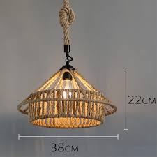 Hemp Rope Ceiling Pendant Light Shades Round House Shape Pendant Light Shades Rope Pendant Light Ceiling Lamp Shades