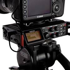 Tascam Dr 70d Audio Recorder For Dslr Cameras Petagadget Dslr Video Dslr Camera Shutter Speed Photography