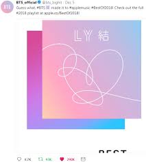 Bts S Love Yourself Answer Album Made It To Apple S Music Best Of 2018 Music Kpop Bts Apple Loveyourself Bts Love Yourself Album Songs Bts Billboard