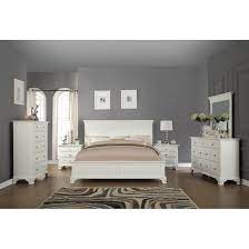 Create the appearance of white wood stain with whitewash paint. Laveno White Wood King 6 Piece Bedroom Furniture Set Overstock 12064541