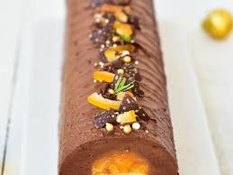 Buche De Noel Chocolat Au Lait Et Clementine Buche De Noel Chocolat Buche De Noel Recette Buche Chocolat