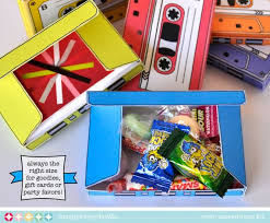 Cassette Tapes Gift Card Holder Party Favor Boxes Retro Etsy Cassette Tape Box Box Tape Cassette Tape Gifts