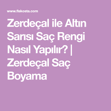 Ten rengi̇ nasıl elde edilir? Zerdecal Ile Altin Sarisi Sac Rengi Nasil Yapilir Zerdecal Sac Boyama Zerdecal Sac Rengi Sac