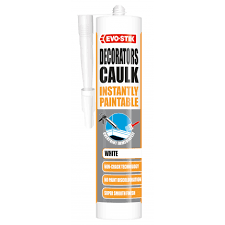 If you are using a cartridge method of application you will also need a cartridge gun to apply the filler. Evo Stik Decorators Caulk Instantly Paintable
