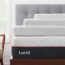 Memory foam mattress topper cover. Lucid Gel Memory Foam Mattress Topper With Breathable Cover 3 Inch Queen Walmart Com Walmart Com
