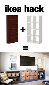 Diy Life Hacks Crafts Ikea Hack Expedit Into Long Storage Unit Honeybear Lanehttps Diypick Com Lifehacks Diy Life Hacks Crafts Ikea Hack Expedit Into L Home Diy Diy Farmhouse Table Diy Furniture