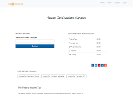 Calculate Your Net Income Manitoba Give Tax Rates Pensions Contributions And More In 2020 Income Tax Net Income Federal Income Tax