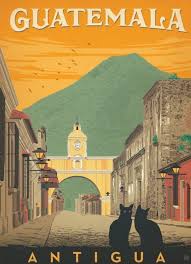 Guatemala Antigua Anderson Design Group Vintage Travel Posters Travel Posters Vintage Posters