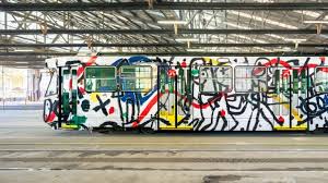 David Larwill S Art Tram Art Train Vinyl Sticker