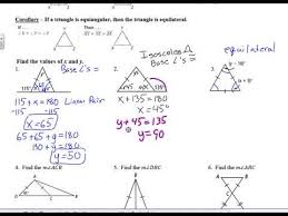 Add your answer and earn points. Unit 4 Lesson 5 Isosceles And Equilateral Triangles Youtube