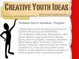 We keep our emails short, sharp and shiny and we only send them out. Youth Ministry Ideas Lock In Checklist