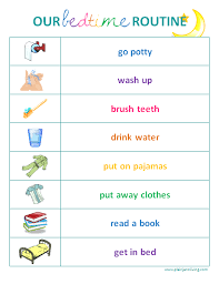 Toddler Bedtime Routine Chart Sarnia Mom Source Kids And