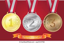 Medal sport sports olympic games winner olympic sport first place olympics woman badge. Olympic Medals Set Gold Silver Bronze Vector Medals Set Isolated On A Red Background Canstock