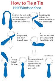 The wider end of the tie should be on your right. How To Tie A Half Windsor Knot Tie A Necktie Tie Knots Tie Knot Styles