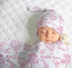PINK SAFARI TOILE Swaddle Blanket, Baby Girl Safari Swaddle Set, Pink Toile  Baby Blanket, Safari Baby Girl Gift, Elephant Giraffe Blanket