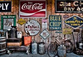decordemon garage decor vintage americana old signs