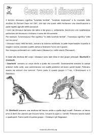 Dominarono la terra, ma 65 milioni di anni fa i dinosauri scomparvero. Dinosauri Schede Didattiche Per La Scuola Primaria Maestralu