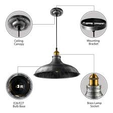 Dome led ceiling light on the site are from reliable brands that employ state of the art technology and cutting edge design to present the best products browse through the range of. Aged Silver Dome Pendant Lighting Industrial Kitchen Warehouse Single Hanging Light Beautifulhalo Com