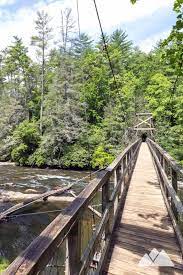 Toccoa River Swinging Bridge Near Blue Ridge Ga Swinging Bridge Hiking In Georgia Blue Ridge Georgia