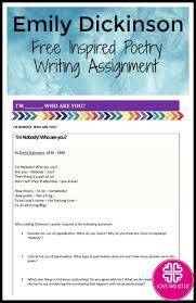 Free Poetry Assignment For Distance Learning Emily Dickinson Inspired Poem High School Writing Prompts Teaching Poetry High School Literature