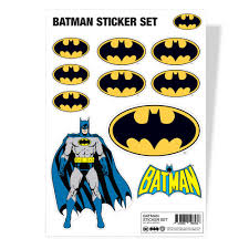 Dc Comics Batman Sticker Sheet Set Multicolours Hybris Attitude Europe