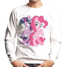 My Little Pony Twilight Sparkle and Pinkie Pie Rearing Men's Sweatshirt :  Amazon.es: Moda