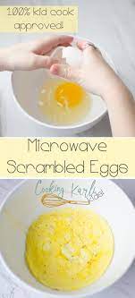 Microwave Scrambled Eggs Are The Perfect First Food To Teach Your Child To Make Themselves These A Microwave Scrambled Eggs Scrambled Eggs Microwave Breakfast