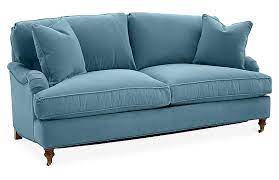 Brooke Sleeper Sofa Colonial Blue Crypton One Kings Lane Schlafsofa Sofa Wohnzimmer