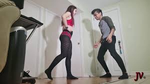 Joe Violet black tights ballbusting - ThisVid.com