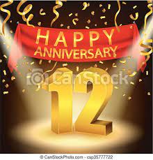 Must have the eternal dragon collection chest 2020 in your inventory to access. Happ Happy 12th Anniversary Celebration With Golden Confetti And Spotlight Vector Illustration Of Happy 12th Anniversary Canstock