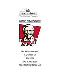 Timbalan pengarah kastam cawangan auditan syarikat zulkiflibin yahya. Kfc Akhir