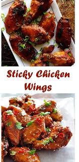 834 Reviews My Best Recipes Sticky Chicken Wings 01 Wulandarigiriesti Chicken Wing Recipes Vegetarian Chicken Easy Pasta Dinner Recipes