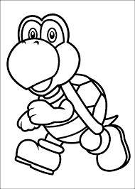 Koopa Troopa De Super Mario Schildpad Kleurplaat