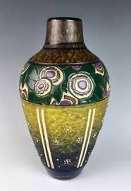 Andre Delatte Nancy Art Deco Vase C 1925 Ceramic Vases Design Vase Design Art Deco Vases