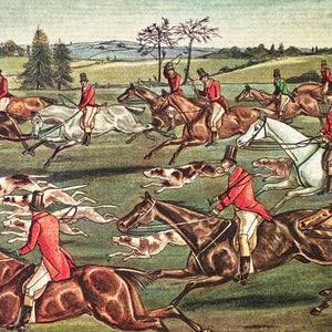 Fox Hunt Prints Bombay Company English Style Fox Hunt Art Print, Framed