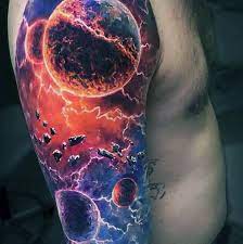The humans were always interested in things that were beyond of their reach. 40 Space Tattoo Ideas Cuded Space Tattoo Sleeve Cosmic Tattoo Space Tattoo