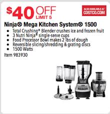 Promotional offers available online at kohls.com may vary from those offered in kohl's stores. Costco Ninja Mega Kitchen Blender Food Processor System 129 99 After Coupon Compare At 182 On Amazon All Natural Savings